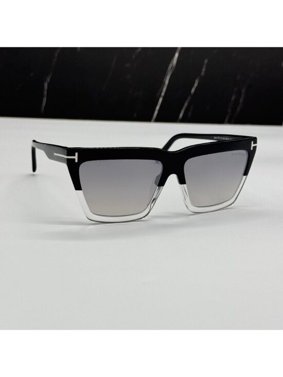 NWT Tom Ford Eden FT1110 05C Black Gray Sunglasses Authentic main image 4